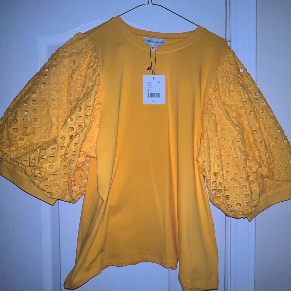 Yellow Puff Sleeve Top